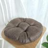 vctops 20" Round Bar Stool Cushion, Linen Fabric and Thick Padding, Comfortable Sitting for Round Wooden/Metal Stools Dark Coffee view 3