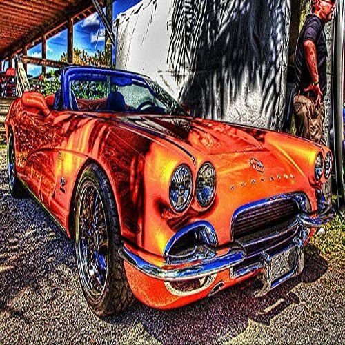 1961 Chevrolet Corvette Convertible - Canvas OR Print Wall Art