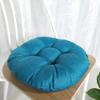 vctops 20" Round Bar Stool Cushion, Linen Fabric and Thick Padding, Comfortable Sitting for Round Wooden/Metal Stools KQ Blue view 3