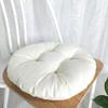 vctops 20" Round Bar Stool Cushion, Linen Fabric and Thick Padding, Comfortable Sitting for Round Wooden/Metal Stools Beige view 3
