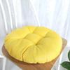 vctops 20" Round Bar Stool Cushion, Linen Fabric and Thick Padding, Comfortable Sitting for Round Wooden/Metal Stools Yellow view 3