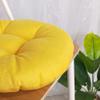 vctops 20" Round Bar Stool Cushion, Linen Fabric and Thick Padding, Comfortable Sitting for Round Wooden/Metal Stools Yellow view 4