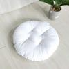vctops 20" Round Bar Stool Cushion, Linen Fabric and Thick Padding, Comfortable Sitting for Round Wooden/Metal Stools White view 4
