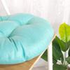 vctops 20" Round Bar Stool Cushion, Linen Fabric and Thick Padding, Comfortable Sitting for Round Wooden/Metal Stools Lake Blue view 4