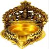 Brass Kamatchi Vilakku: Ashta-Lakshmi Oil Lamp Diya for Wealth & Prosperity view 1