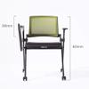 ZZHZY Folding Office Staff Training Chair, with Tablet Conference Chair Negotiate Company Employee Study Chair News Work Chair Simple Household Computer Desk Chair Task Chair (Color : Pack of 1) view 2