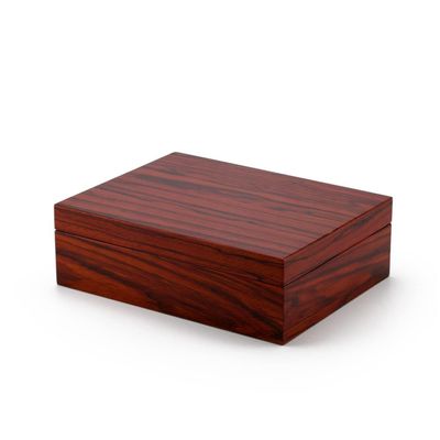 MusicBoxAttic Ultra-Sleek 30 Note Hi Gloss Zebra Striped Wood Finish 7" LCD Video Jewelry Box - Close to You