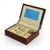 MusicBoxAttic Ultra-Sleek 30 Note Hi Gloss Zebra Striped Wood Finish 7" LCD Video Jewelry Box - Close to You view 2
