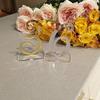 Elegant Mirror Acrylic Wedding Standing Table Numbers,Wedding Table Numbers Sign, Mirrored Wedding Table Decor (Gold, Number 1-20) view 2