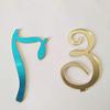 Elegant Mirror Acrylic Wedding Standing Table Numbers,Wedding Table Numbers Sign, Mirrored Wedding Table Decor (Gold, Number 1-20) view 4