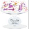 21 Finally Calling The Shots! - 17 Oz Stemmed Birthday Wine Glass With Bejeweled Number & Confetti Pattern With Gift Box view 1