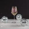 21 Finally Calling The Shots! - 17 Oz Stemmed Birthday Wine Glass With Bejeweled Number & Confetti Pattern With Gift Box view 2