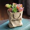 Concrete Planter Molds Creative Tote Bag Shape Succulent Plants Mold DIY Ashtray Candle Holder Mould view 4