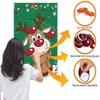 FINGOOO Pin The Nose on The Reindeer,Large Christmas Reindeer Poster Games for Kids Christmas Party Games view 4