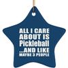 Designsify Christmas Tree Decoration, All I Care About is Pickleball, Star Ornament Blue, Gifts for Birthday Anniversary Valentines Mom Mothers Fathers Day Party, to Men Women Him Her Friend Mom Dad view 1