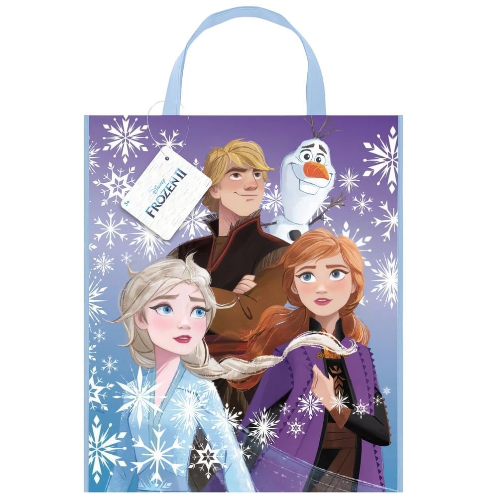 Disney Frozen 2 Tote Bag - 13" x 11" (1 Pc.) - Perfect for Fans of Elsa, Anna & Olaf - Ideal for Everyday Use, Gifts or Parties