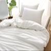 F.Y.Dreams Weighted Blanket Duvet Cover 60x80 inches with 8 Ties,Zipper on Long Side/100% Cotton, Off-White/Just Duvet Cover view 1