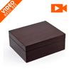 MusicBoxAttic Contemporary 36 Note Hi Gloss Walnut Finish LCD Video Jewelry Box - Rigoletto-Verde, Aida Verdi view 1
