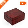 MusicBoxAttic Modern Hi Gloss 36 Note Burl Wood LCD Video Jewelry Box - Invitation to Dance & Schonbrunner Waltz view 1