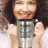 BeeTeeStore Funny Plumber Travel Mug with Sarcastic Quote - 14oz Stainless Steel Insulated Coffee Cup for Tradesmen Gifts - Double Wall Commuter Mug for Journeymen view 4