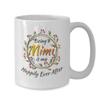 BeeTeeStore Mimi Coffee Mug - My Happily Ever After Grandparent Gift - 15oz White Ceramic Cup, Dishwasher & Microwave Safe for Nana Gigi on Mother's Day view 2