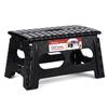 ACSTEP Folding Step Stool,15-Inch Extra Wide 9Inch Height Heavy Duty Stepping Stool More Safe and Comfortable Non Slip Foldable Step Stool for Kids and Adults Black view 1