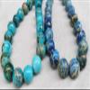 12mm Natural Imperial Jasper Aqua Blue Marble Gemstone Sapphire Blue Grey Blue Round Ball Loose Beads 16 inch (Royal Blue) view 1