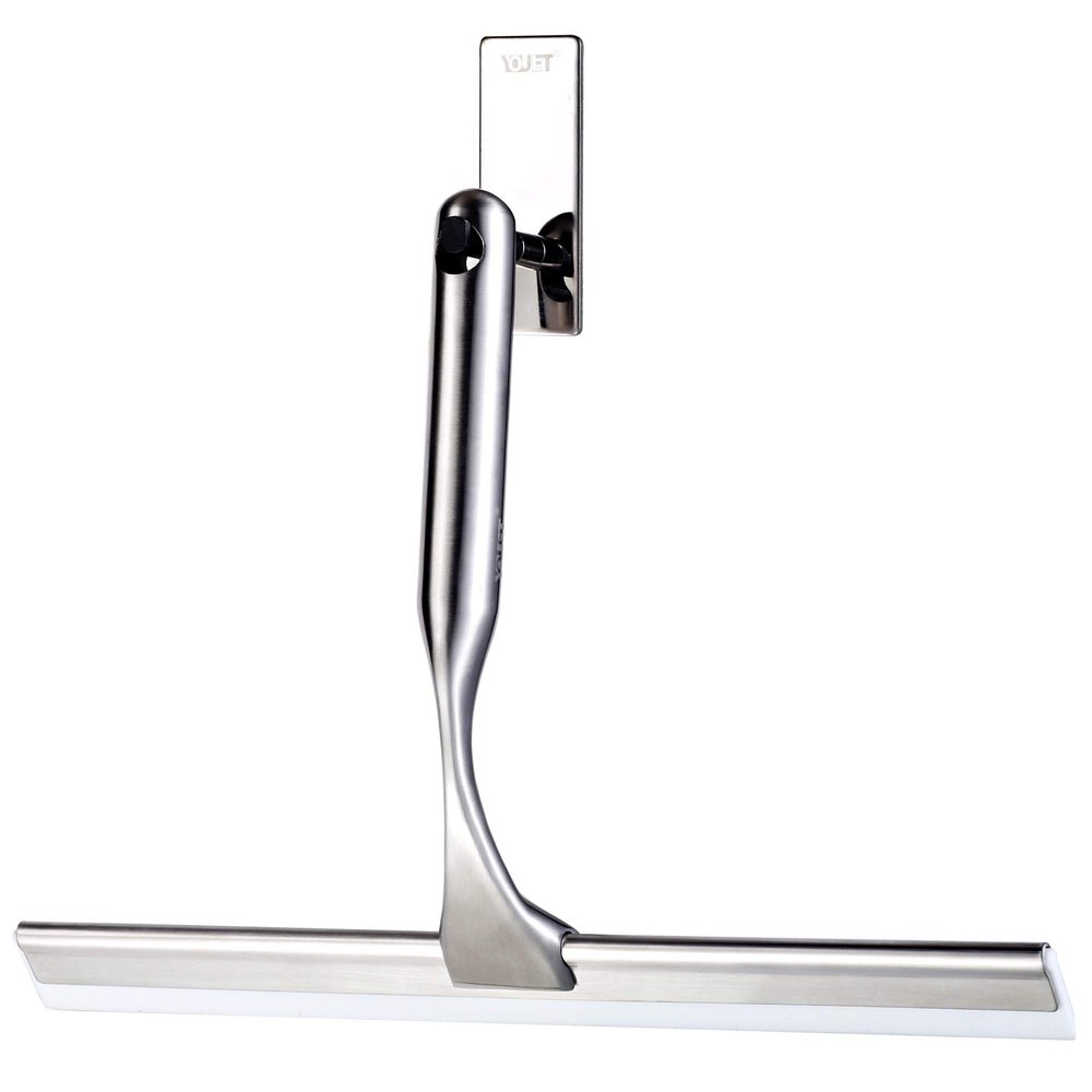 YOULET All-Purpose Shower Squeegee for Showers,Bathroom, Window and Car Glass,Heavy Duty Stainless Steel,10',10 Inches