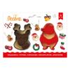 Decora Santa Claus and Reindeer Cookie Cutter Set of 2 8/7 X H 2,2 CM, Red view 2