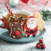 Decora Santa Claus and Reindeer Cookie Cutter Set of 2 8/7 X H 2,2 CM, Red view 3