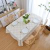 TALSOFA Plaid Embroidered Waterproof Tablecloth,Polyester Dust-Proof Anti-Scalding Table Cover for Family Gatherings Dinner Kitchen Decoration, 03,140x140cm view 2