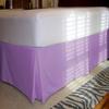 1 Piece Solid 20" Drop Tailored Bed Skirt 600TC Egyptian Cotton (Lavender, Queen) view 1