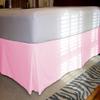 1 Piece Solid 20" Drop Tailored Bed Skirt 600TC Egyptian Cotton (Pink, Queen) view 1
