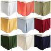 1 Piece Solid 25" Drop Tailored Bed Skirt 600TC Egyptian Cotton (Sage, King) view 2