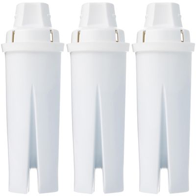 Amazon Basics Enhanced Replacement Water Filters for Water Pitchers, BPA-Free, WQA & NSF Certified, Compatible with Brita Water Pitchers & Drinking Water Filter Systems, 6 Month Filter Supply, 3-Pack