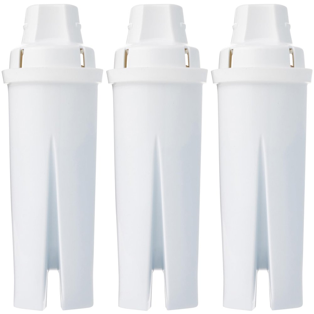 Amazon Basics Enhanced Replacement Water Filters for Water Pitchers, BPA-Free, WQA & NSF Certified, Compatible with Brita Water Pitchers & Drinking Water Filter Systems, 6 Month Filter Supply, 3-Pack