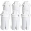Amazon Basics Enhanced Replacement Water Filters for Pitchers, BPA-Free, WQA & NSF Certified, Compatible with Brita Pitchers & Drinking Water Filter Systems, 1 Year Supply, 6-Pack view 1