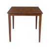 International Concepts 36" x 36" 2 Counter Height Stools Dining Table, Espresso view 4