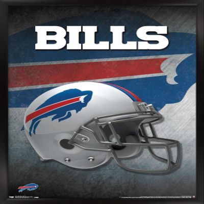 Trends International NFL Buffalo Bills - Helmet 16 Wall Poster, 14.725" x 22.375", Black Framed Version