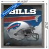 Trends International NFL Buffalo Bills - Helmet 16 Wall Poster, 14.725" x 22.375", Barnwood Framed Version view 3