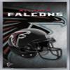 Trends International NFL Atlanta Falcons - Helmet 16 Wall Poster, 14.725" x 22.375", Silver Framed Version view 1