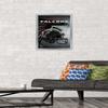 Trends International NFL Atlanta Falcons - Helmet 16 Wall Poster, 14.725" x 22.375", Silver Framed Version view 2