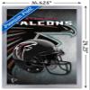 Trends International NFL Atlanta Falcons - Helmet 16 Wall Poster, 14.725" x 22.375", Silver Framed Version view 3