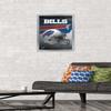 Trends International NFL Buffalo Bills - Helmet 16 Wall Poster, 14.725" x 22.375", Silver Framed Version view 2