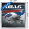 Trends International NFL Buffalo Bills - Helmet 16 Wall Poster, 14.725" x 22.375", Silver Framed Version view 3