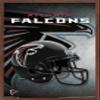 Trends International NFL Atlanta Falcons - Helmet 16 Wall Poster, 14.725" x 22.375", Mahogany Framed Version view 1