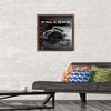 Trends International NFL Atlanta Falcons - Helmet 16 Wall Poster, 14.725" x 22.375", Mahogany Framed Version view 2