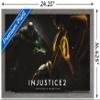 Trends International DC Comics - Injustice: Gods Among Us 2 - Batman & The Flash Wall Poster, 14.725" x 22.375", Barnwood Framed Version view 3