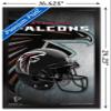 Trends International NFL Atlanta Falcons - Helmet 16 Wall Poster, 14.725" x 22.375", Black Framed Version view 3