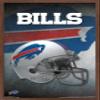 Trends International NFL Buffalo Bills - Helmet 16 Wall Poster, 14.725" x 22.375", Mahogany Framed Version view 1
